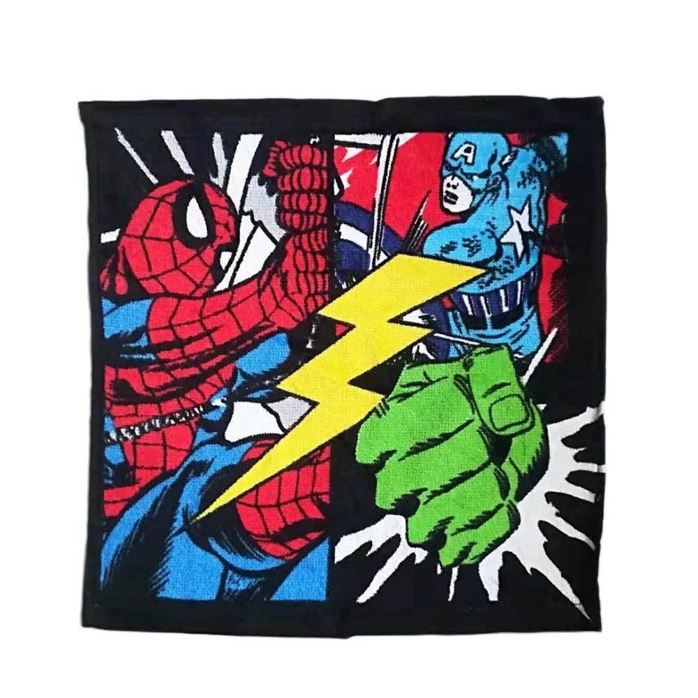 Disney Super Hero Avengers Batman Baby Face Towels MQ Car Cotton 100% Travel Water Absorbing Soft Toddler Hand Towel 30X30cm