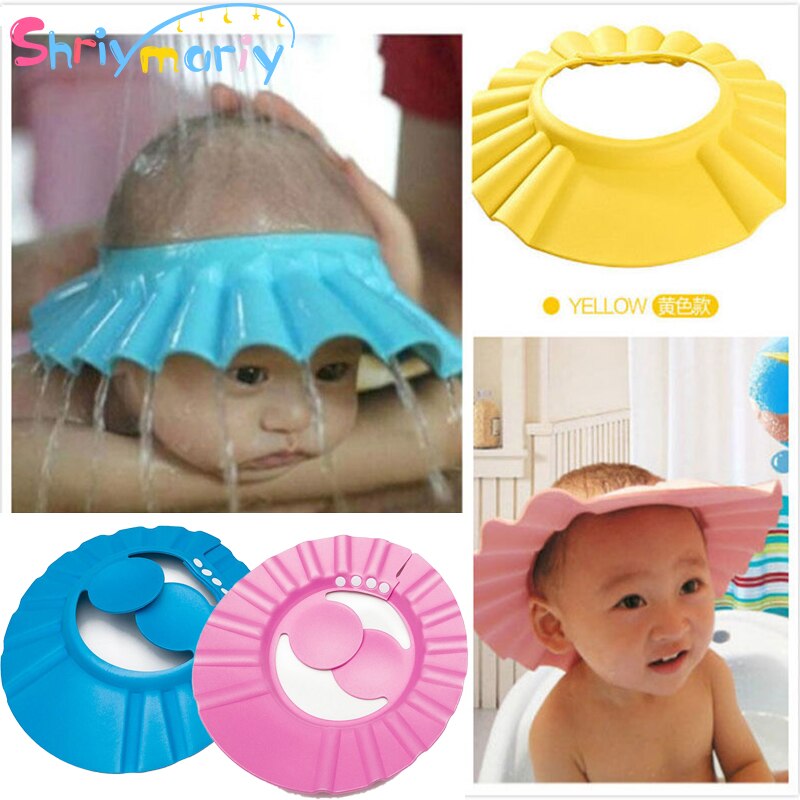 Safe Shampoo Shower Bathing Bath Protect Soft Cap Hat For Baby Wash Hair Shield Bebes Children Bathing Shower Cap Hat Kids