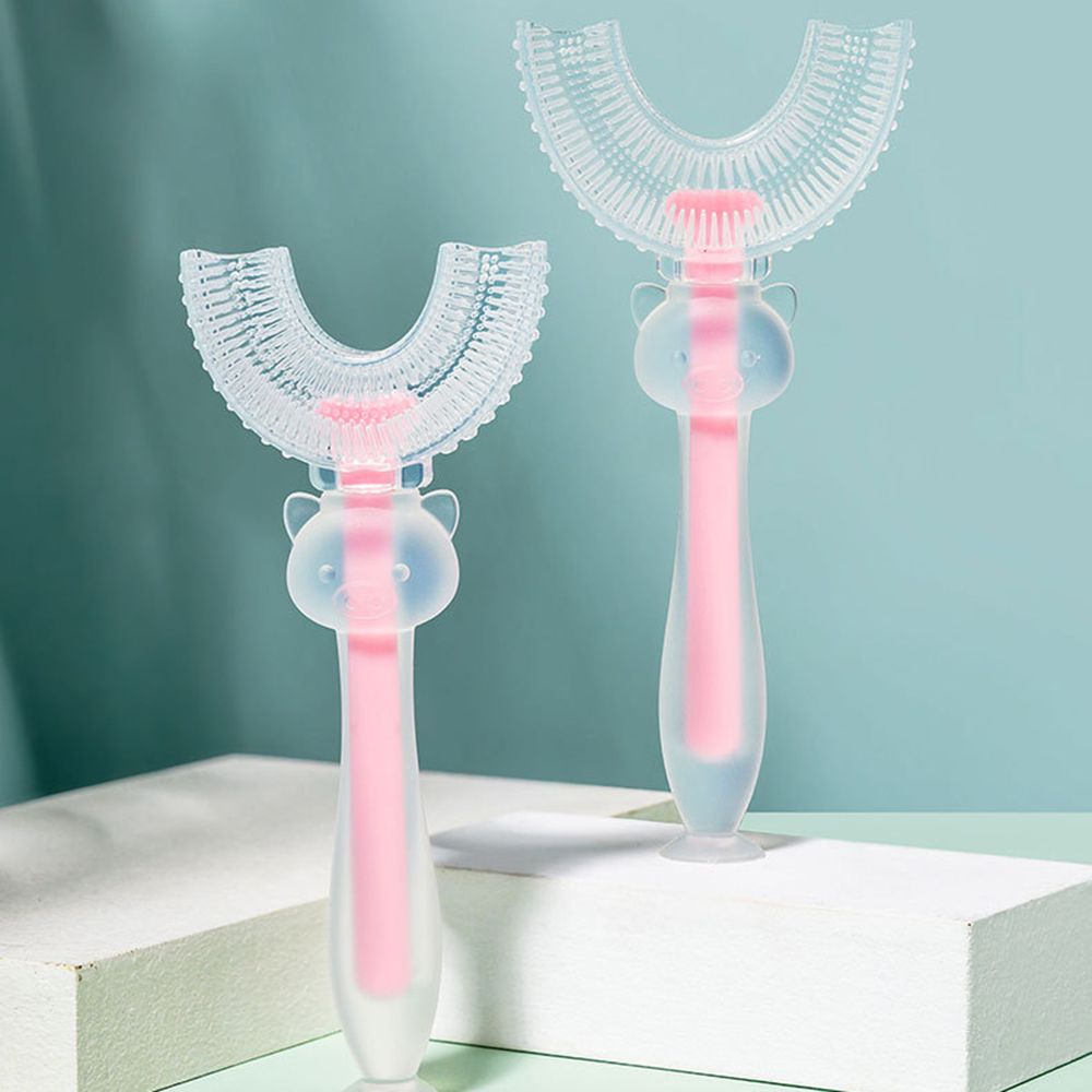 Toothbrush Oral Care Children ​2-12 Age Kids Teeth Brushes U-shaped Toothbrush Teeth Cleaning Tool Training Toothbrush