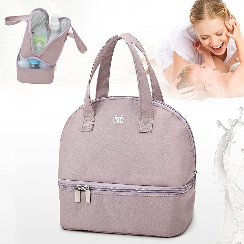 Insulation Bag Milk Storage Breastfeeding Milk Insulation Breast Pump Maternity Cooler Double Layer Fresh Preservation Bag