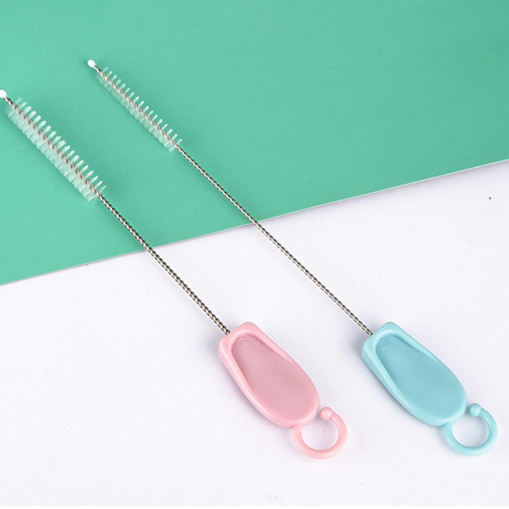 Straw Cleaning Brush Compact Eco-Friendly Stainless Steel Useful Pipe Cleaning Brush for Home