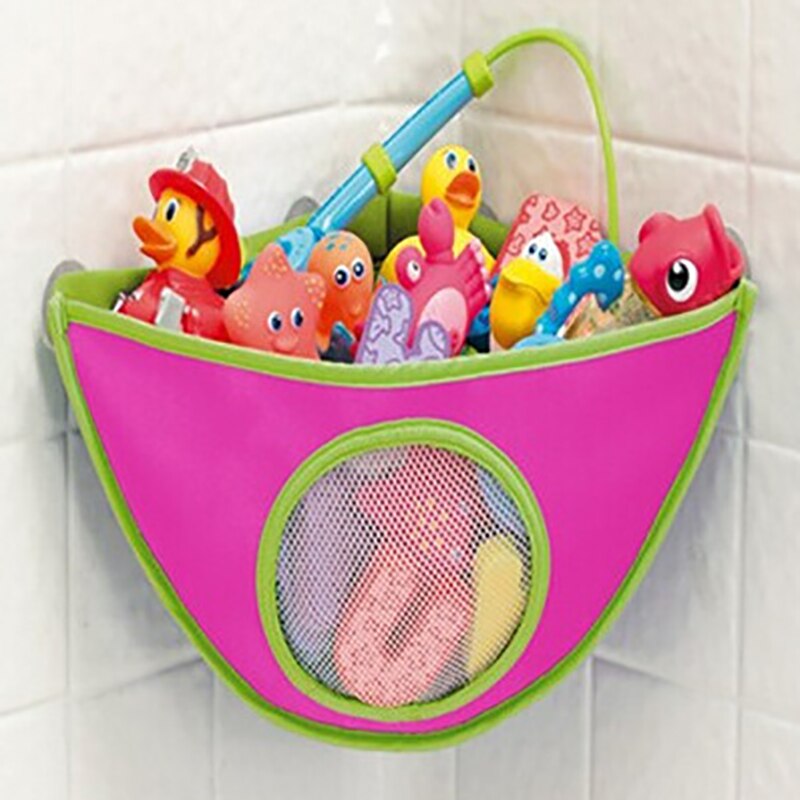 Children's Bathroom Organizer Bag Creative Baby Bathroom Toys Storage Hanging Bag Punch-Free Household Bathroom Storage LC2