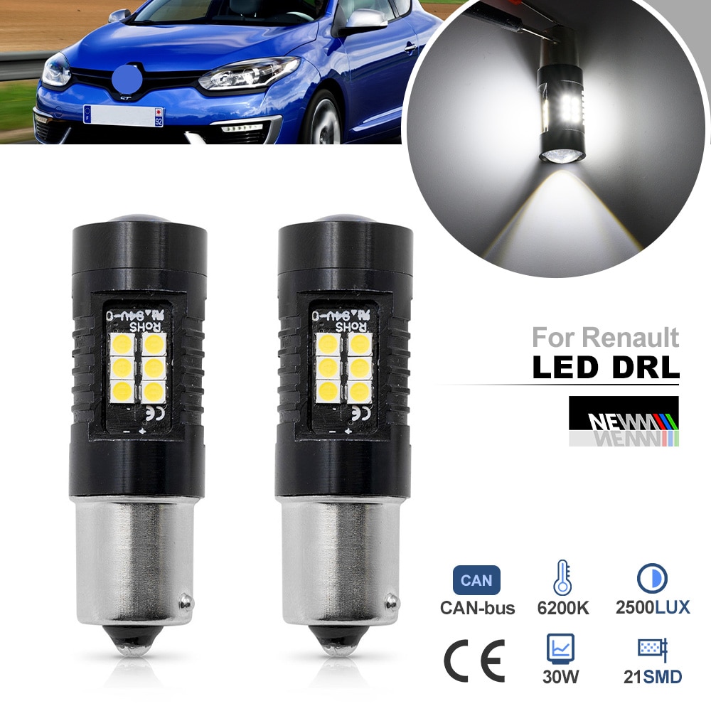 Für Renault Megane Scenic Laguna Master III BA15S 1156 P21W LED Tagfahrlicht Lampen Keine Hyper