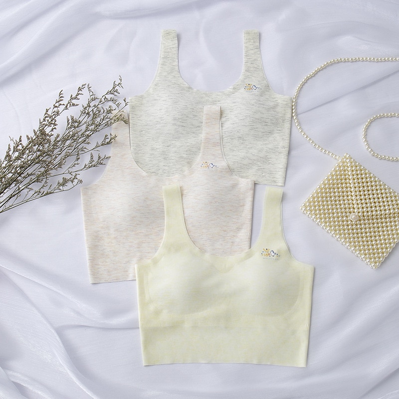 Girl student development underwear daughter children's Vest lace bra sports bra thin school vest