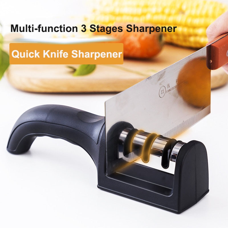 Handheld Messer Spitzer Multi-funktion 3 Stufen Typ Schnell Messer Schärfen Wolfram Stahl für Küche