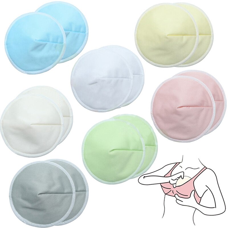 Organic Bamboo Washable Breast Pad Breastfeeding Nipple Pad for Maternity Reusable Nipplecovers for Breast Feeding Nursing Pads