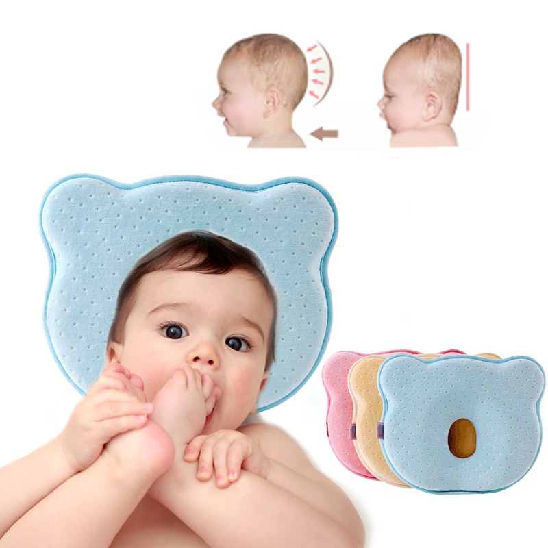 Baby Pillow Memory Foam Newborn Baby Breathable Shaping Pillows To Prevent Head Ergonomic