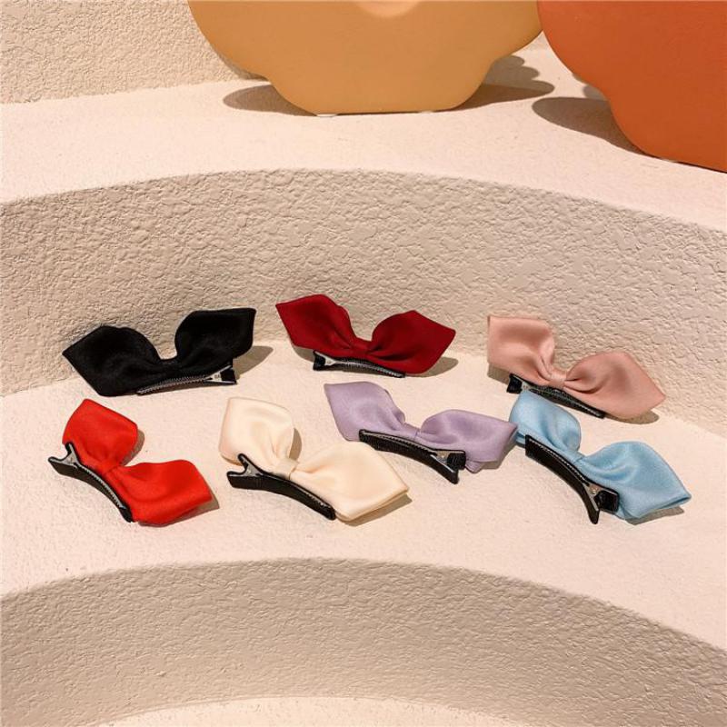 2 Piece Hair Accessories Set For Girls Cute Bow Hair Clips Butterfly Hair Grips Children Barrettes Kids Hair Styling Tools