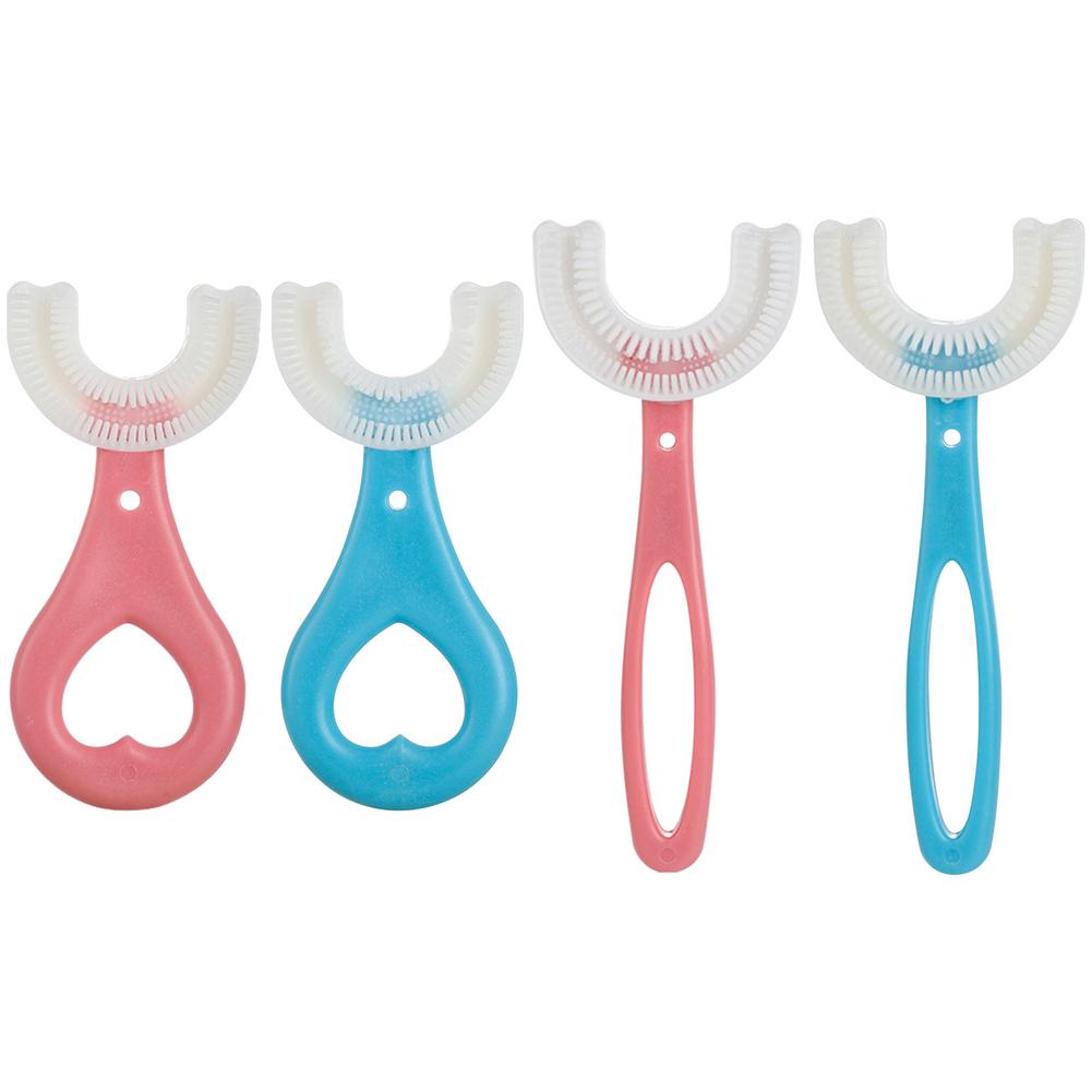 Children's U-Shape Toothbrushes Easy To Brush Food-Grade Silicone Electronic Toothbrush Oral Care Automatic Sonic