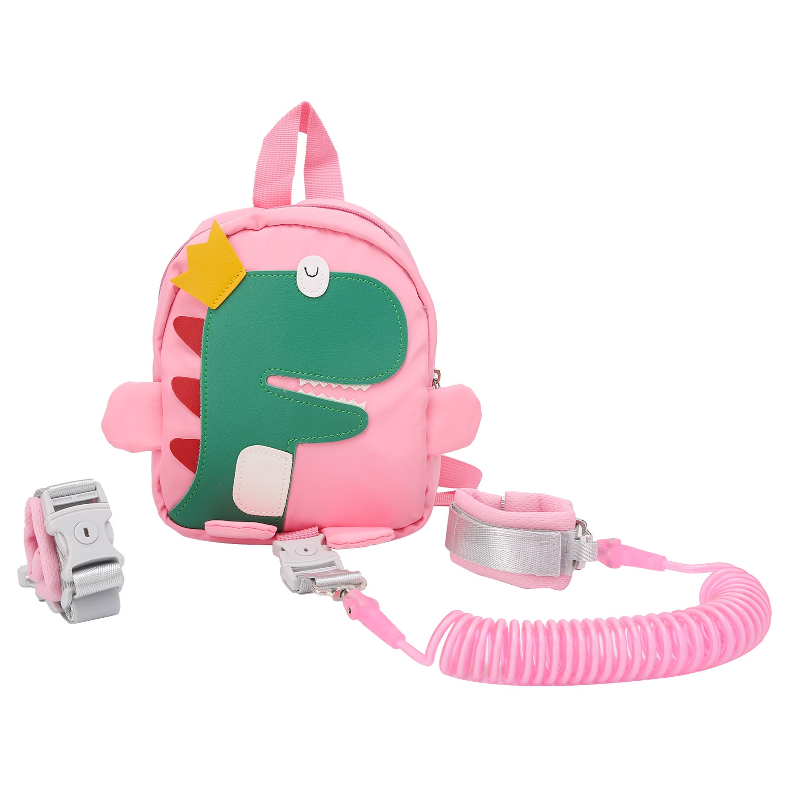 Cartoon Baby Safety Harness Anti-Lost School Bags Backpacks 8.2ft Children Walking Belt With Lock​​ Adjustable Backpack