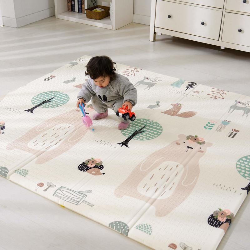 Household Children's Odorless Crawling Mat Double-sided Non-slip Baby Toddler Mat Bedroom Tatami Mat Game Mat XPE Folding M