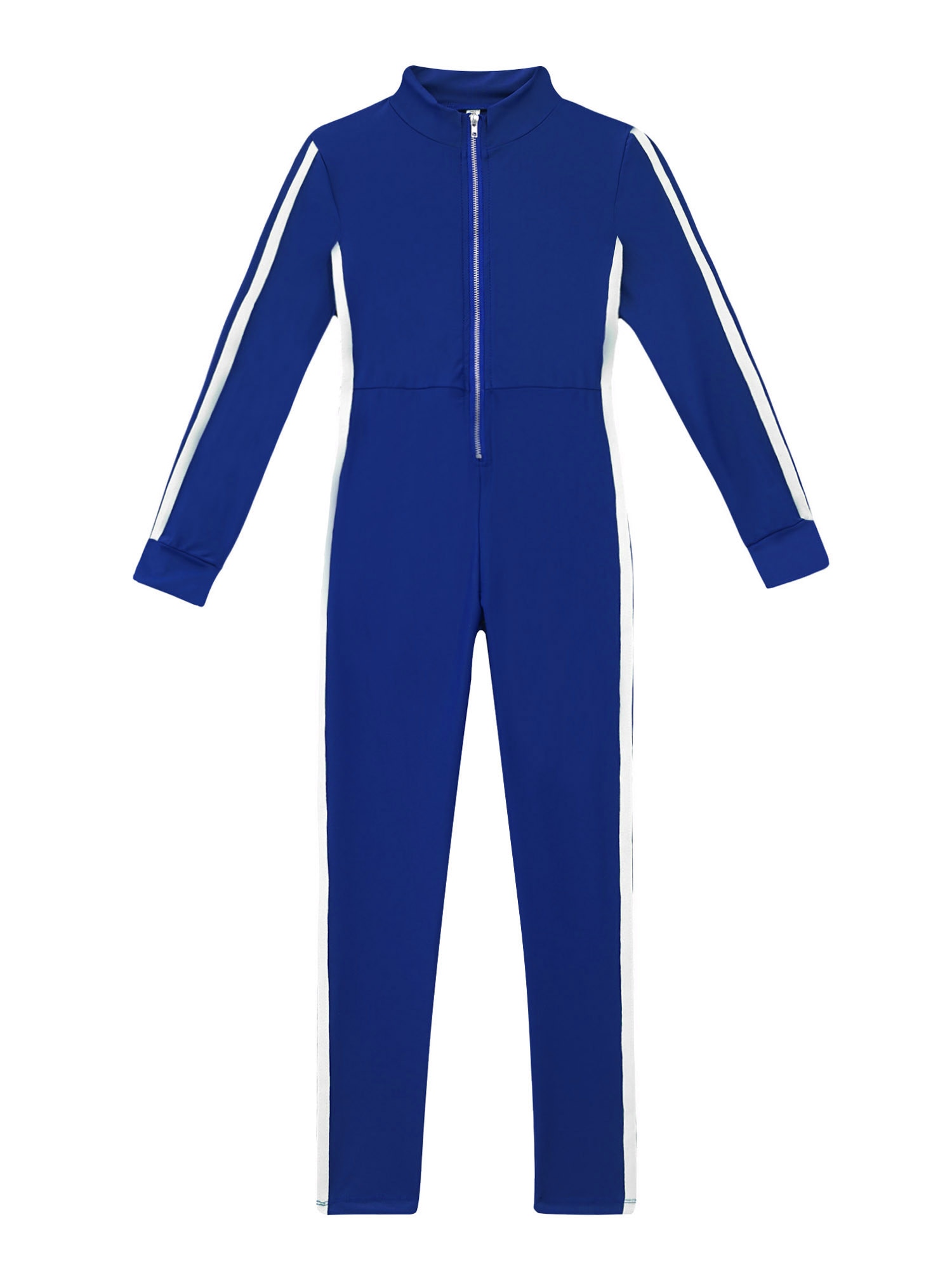 4-16Y Kids Girls Sport Jumpsuit Kids Sportswear Long Sleeves High Waist Pants Jumpsuit Bodysuit For Running Exercise Dance Sport