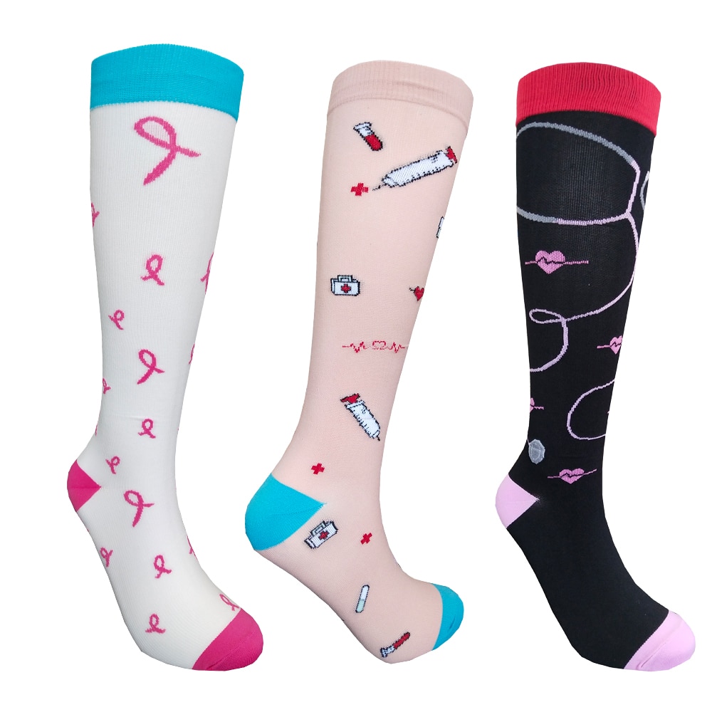 Compression Socks Drop Shipping Nurse Medical Cycling ONE Pair Medical Nursing Cycling Sock Sport Medias De Bicycle Running