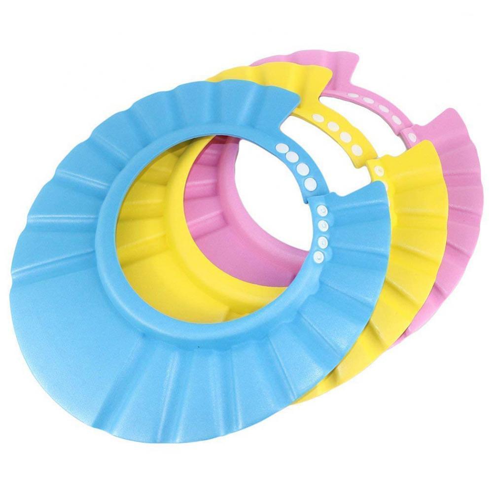 Adjustable Baby Bath Cap EVA Visor Safe Shampoo Shower Bathing Protection Hat