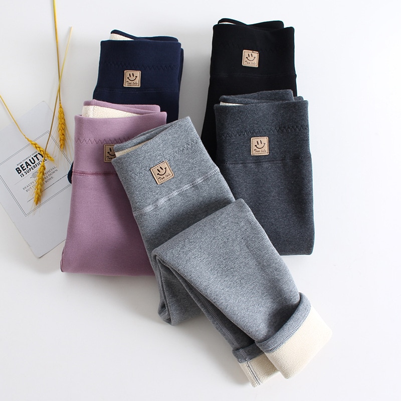 Kids Warm Leggings Girls Spring Autumn Trousers Plus Velvet Children High Waist Leggings Winter Pants for Baby Girl