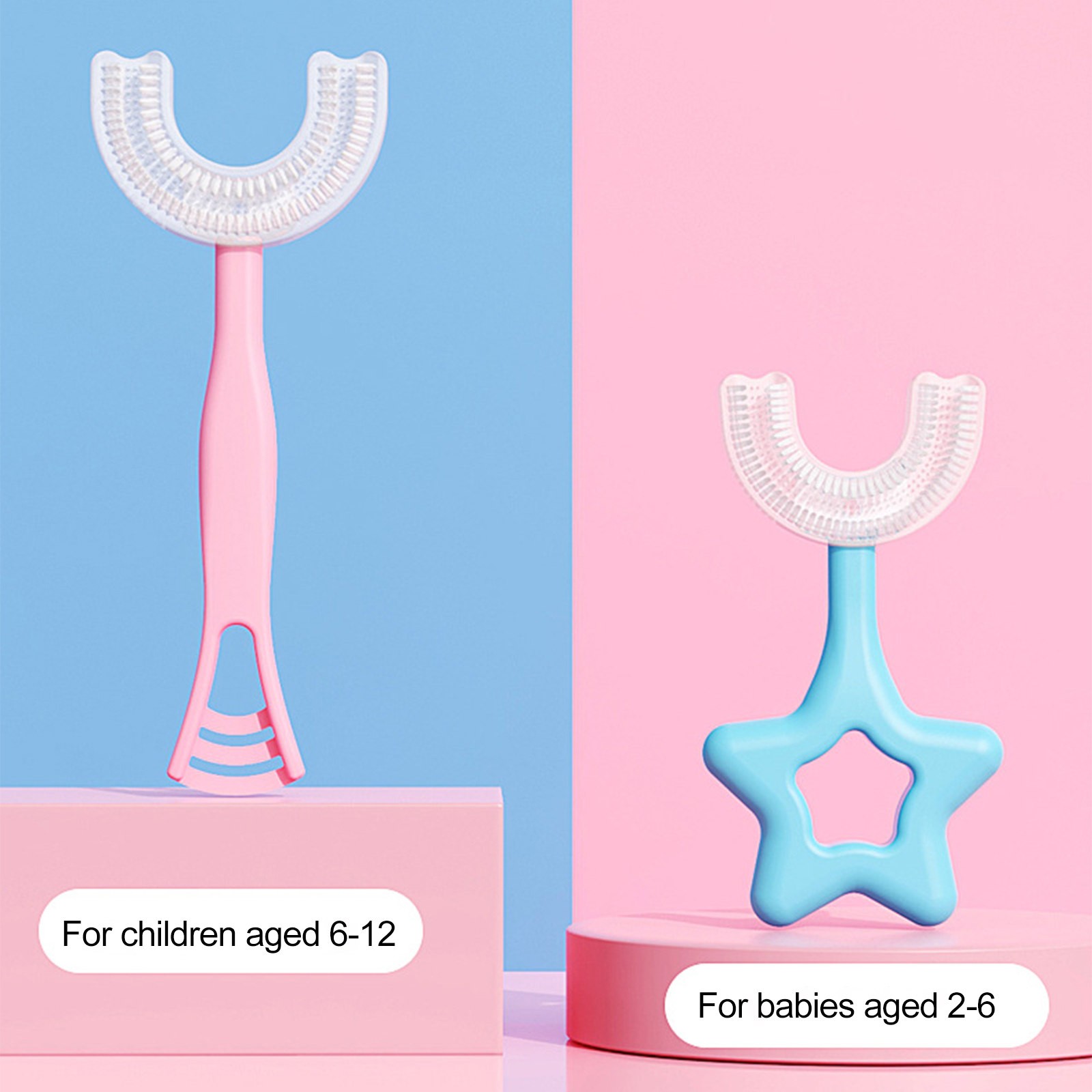 New Hot Baby Mouth Toothbrush Children’s Teeth Oral Care Cleaning Barush Convenient And Simple Silicone Baby U-Shaped Toothbrush
