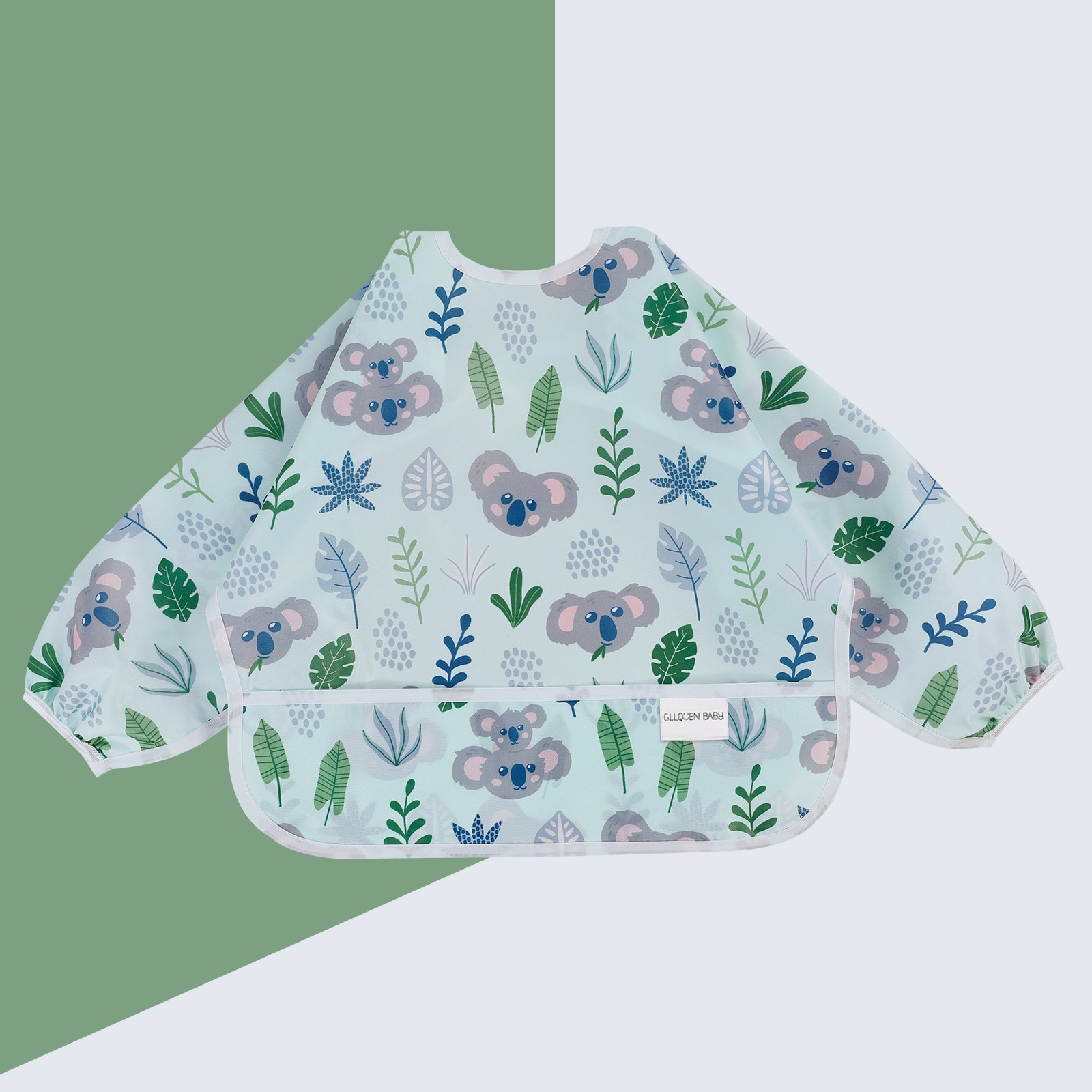 Baby Bib Waterproof Apron Long Sleeve Art Smock for Kids Baby Stuff Chest Protection Feeding Bibs Unisex Cute Bibs for Boys