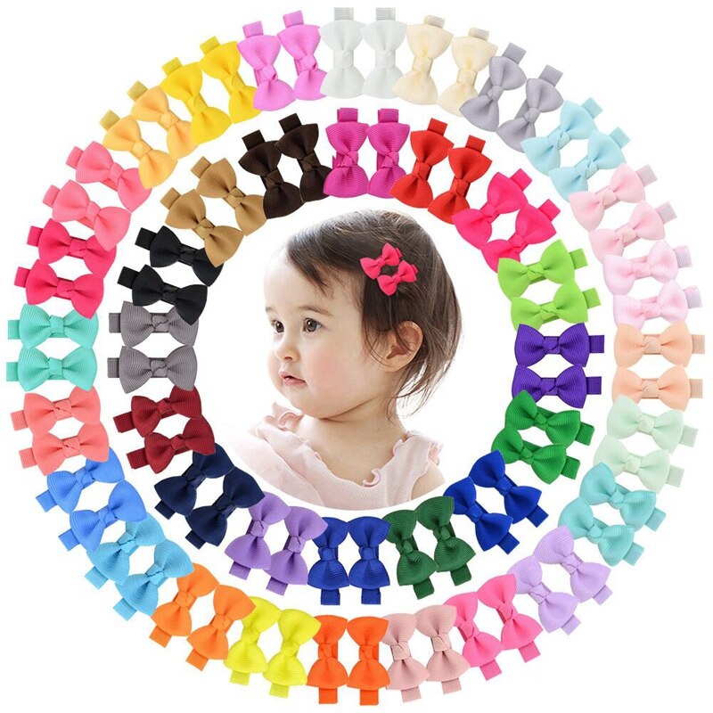 1piece Girls Small Hair Clips ribbon Covered clip With Colorful kids Hair pin s Hairgrip headwear Hair Accessories