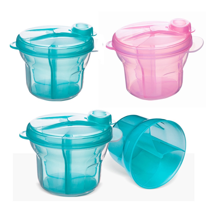 3 Grid Portable Milk Powder Formula Dispenser BPA Free Food Container Infant Bean Storage Box for Kid Care Toddler Travel Bottle