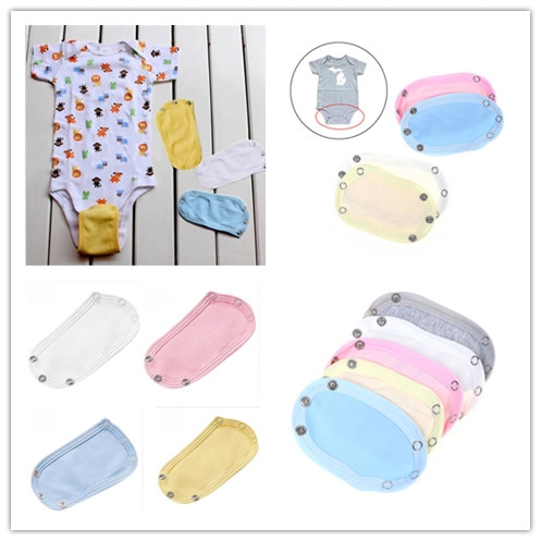 Lovely Baby Boys Girls Kids Jumpsuit Diaper Lengthen Extender Extension Solid Soft Jumpsuit Bodysuit Extender 5 Colors