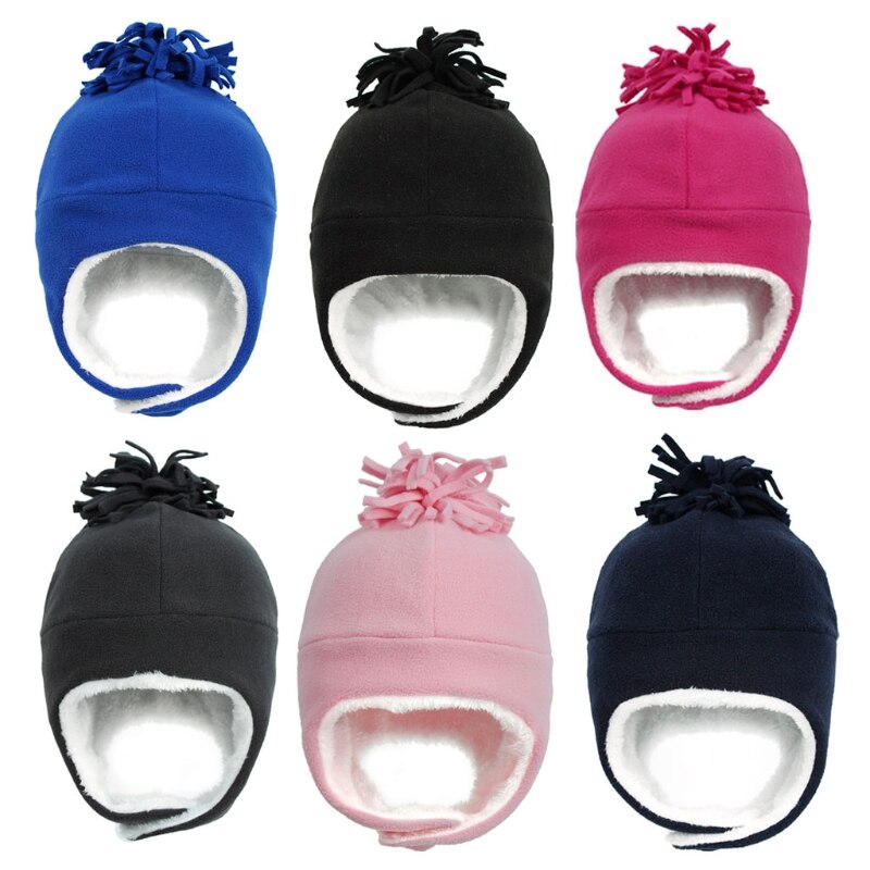 Baby Infant Boys Girls Kids Winter Hat Toddler Fleece Lined Windproof Earflap Warm Hat