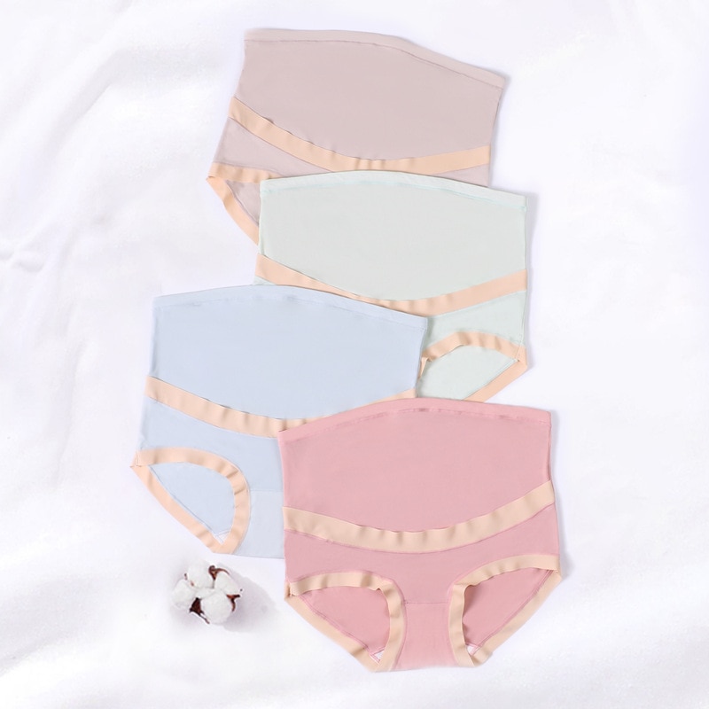 Cotton Maternity Panties High Waist Panties for Pregnant Women 3Pcs Maternity Underwear Pregnancy Briefsadjustable size