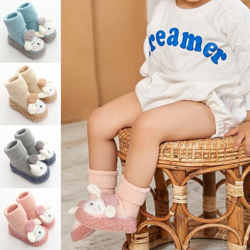 Newly Baby Warm Floor Shoes Warm Velvet Sock Shoes Super Cute Winter Supply Home Indoor Supply
