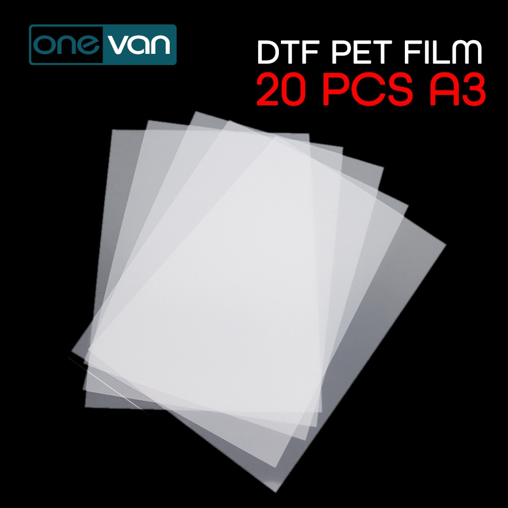 20 PCS DTF Film A3 PET Transfer Film For Direct Transfer Film Printing For DTF Ink Printing PET Film Printing And Transfer