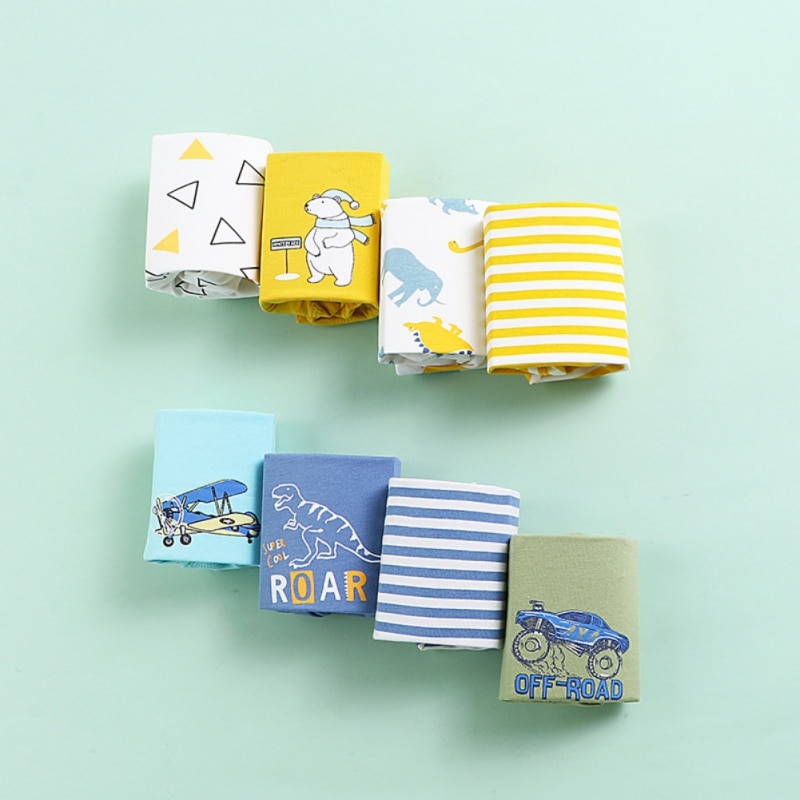 Autumn Spring 3 Piece Kids Boys Underwear Cotton Panties Kids Short Briefs Children Underpants For Kids Fashion Clothes