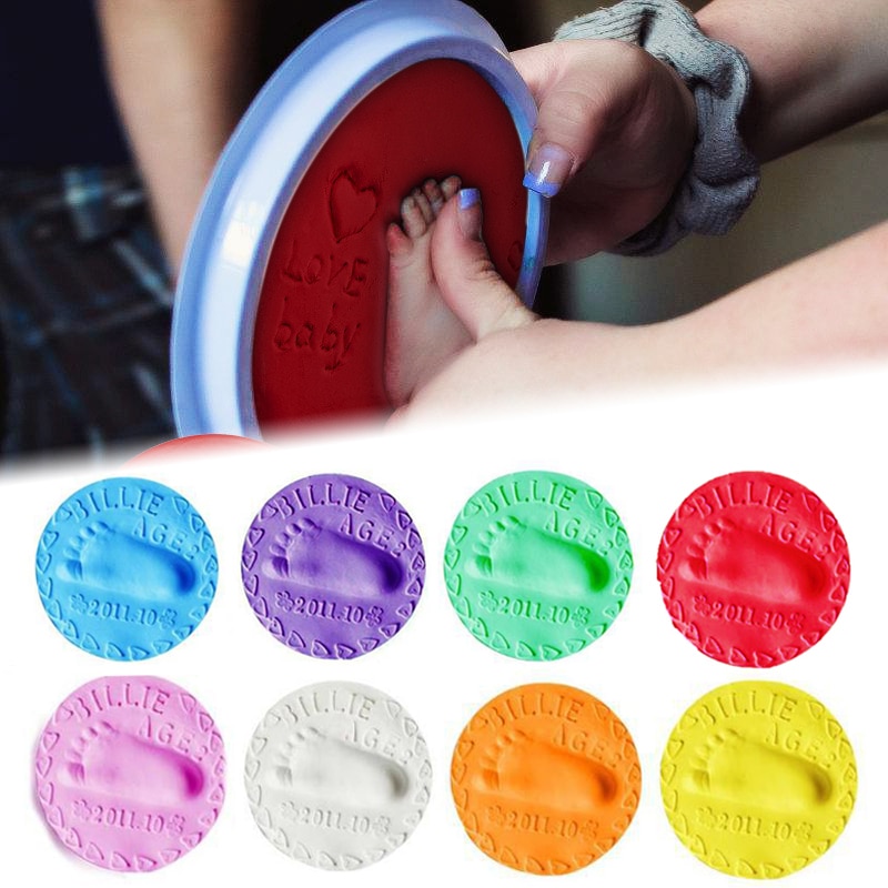 Baby Printing Mud Infant Footprint Stereo Kids Soft Anti-stress Hand Foot Imprint Casting Material DIY Handprint Toys Print