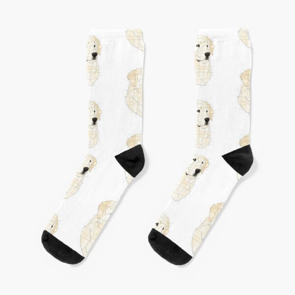 English Cream Golden Retriever Crew Socks Mens Knee High Best Women Ankle Black