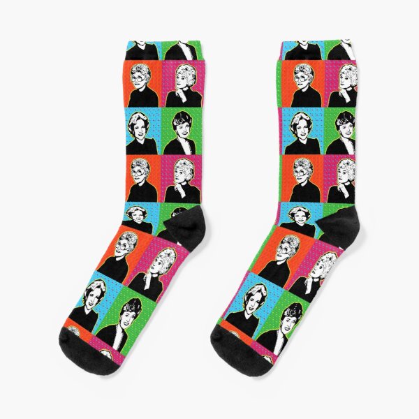 Golden Girls Pop Art Crew Socks Women Black Mens Ankle Knee High Best