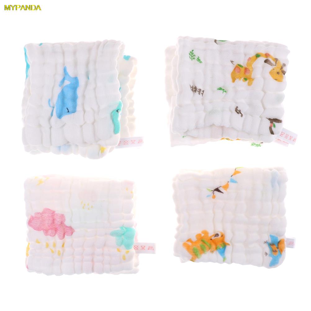 1Pcs 6 layers Baby Cotton Gauze Baby Face Saliva Towels Wash Cloth Handkerchiefs