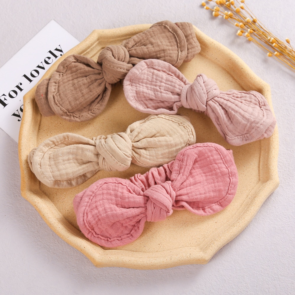 Children's Hair Accessories Super Soft and Comfortable Baby Headscarf Bow Headband Bunny Ears Baby Headband Kids Headwear