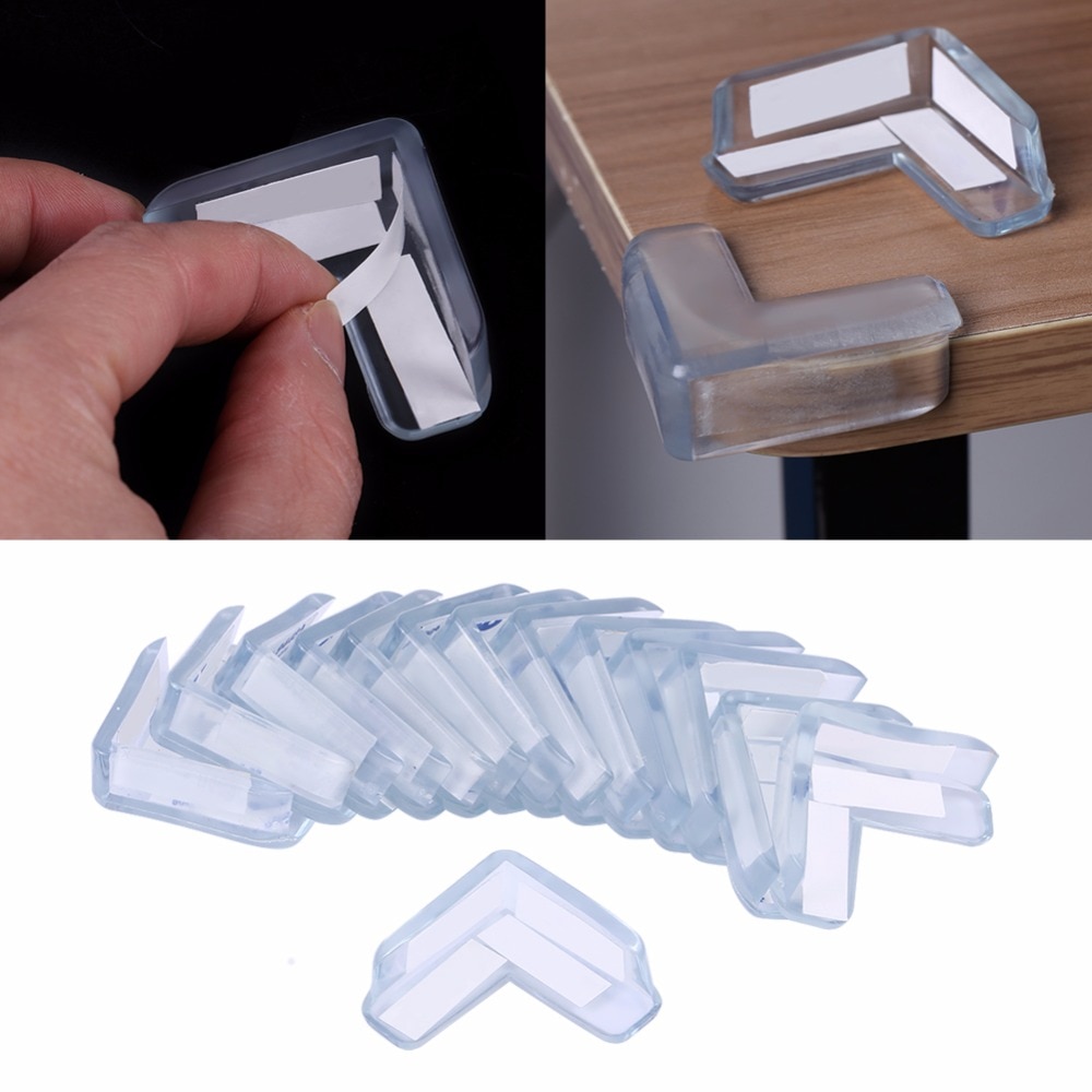 4Pcs/Set Baby Safety Transparent PVC Protector Table Corner Furniture Protection Cover Children Anticollision Edge Corner Guard