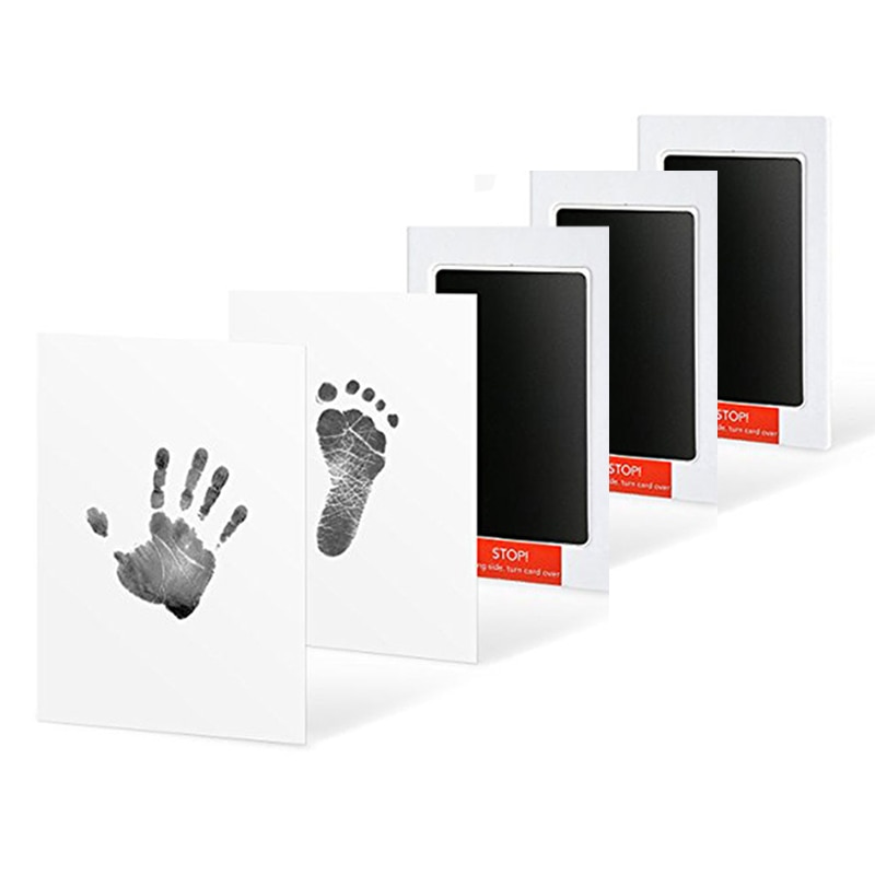 Baby Care Non-Toxic Baby Handprint Imprint Kit Baby Souvenirs Casting Newborn Footprint Ink Pad Infant Clay Toy Gifts