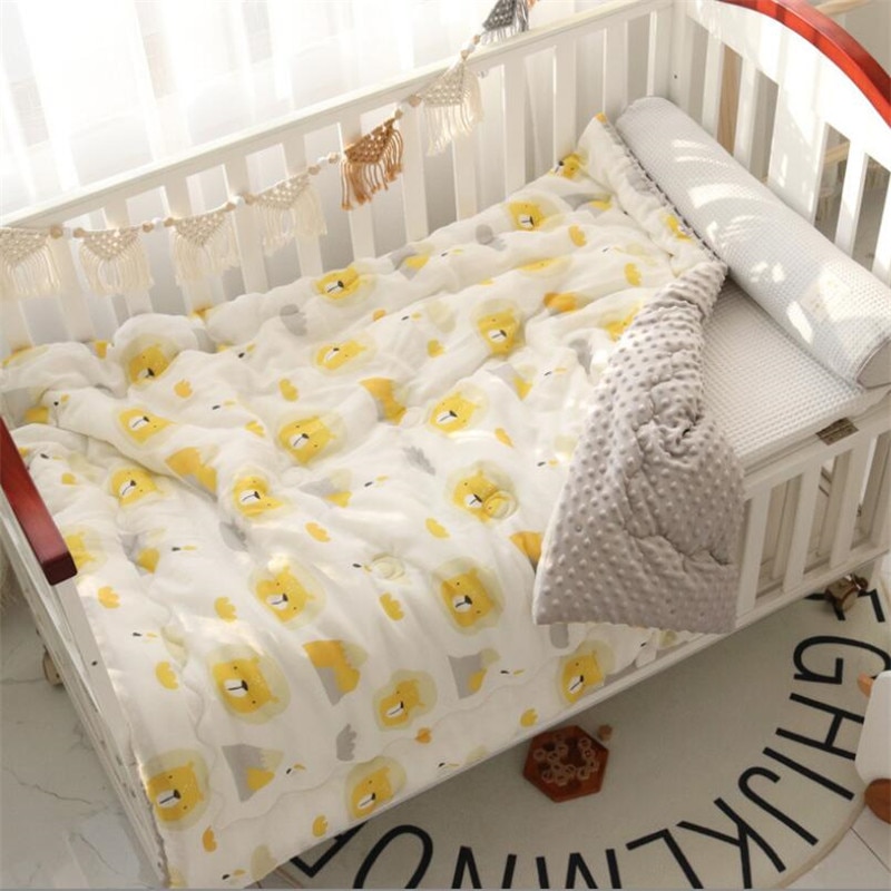 Kids Cotton Quilt Velvet Warm Sleeping Blanket For Baby Children Autumn Winter Summer Bedding Sleeping Blanket Quilt 120x150cm