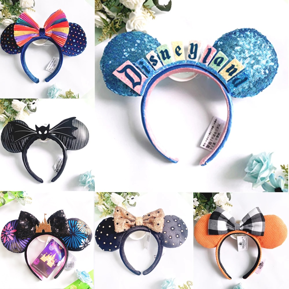 2022 New Fashion Disney Firework Headband Cartoon Black Bat Hairband Cosplay for Adults and Kids Hair Accessories
