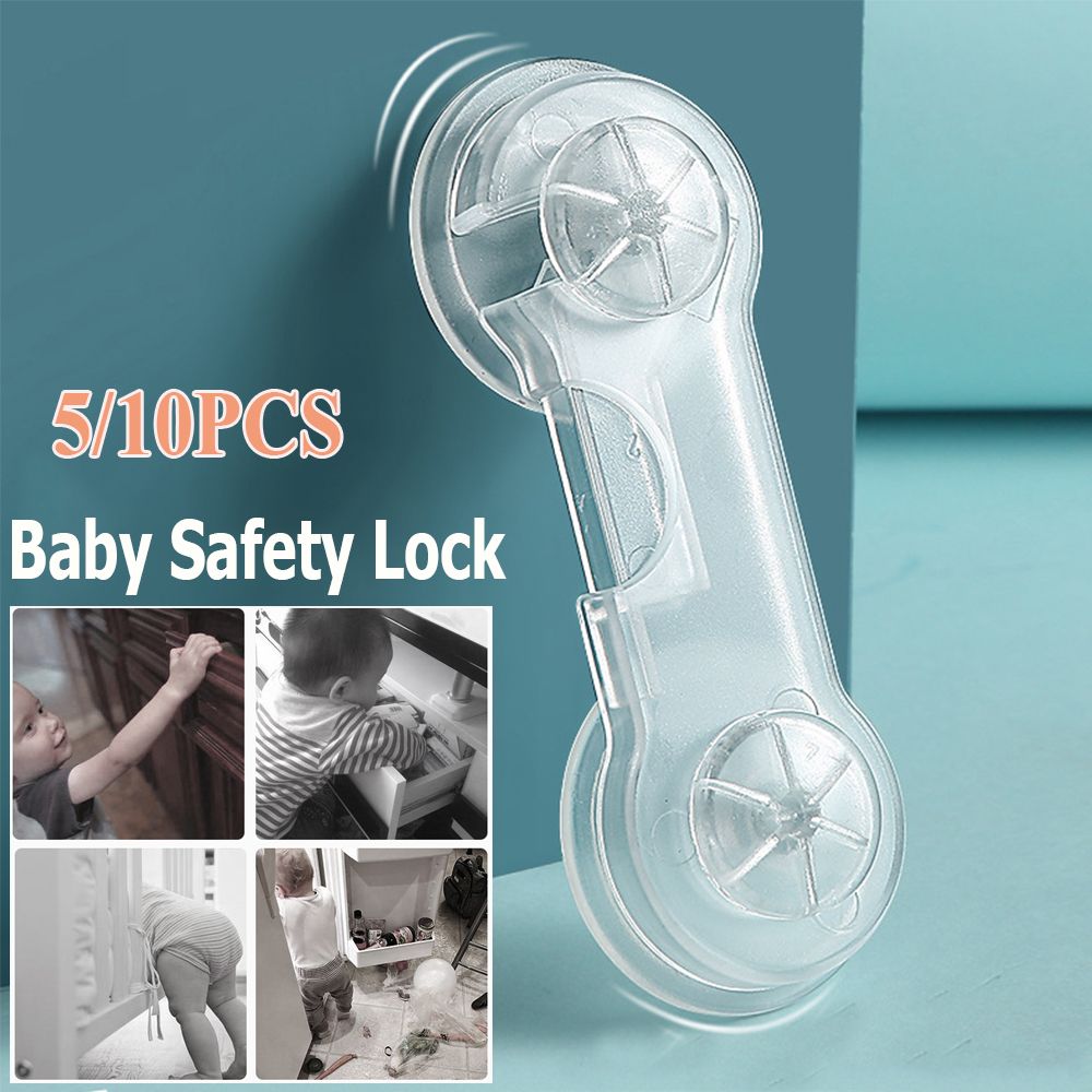 5/10Pcs Children Security Protector Baby Care Multifunctional Child Baby Safety Lock Cupboard Cabinet Door Drawer Safety Locks