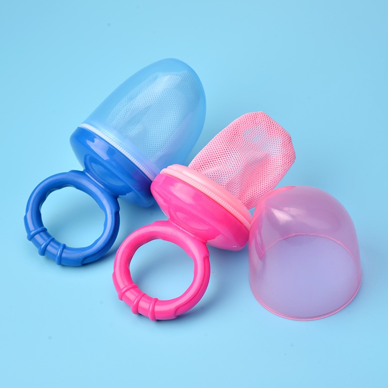 Baby Pacifier Fresh Food Nibbler Silicone Infant Feeder Toddler Feeding Pacifier Bottles Newborn Safety Feeding Nipple Mesh Bag