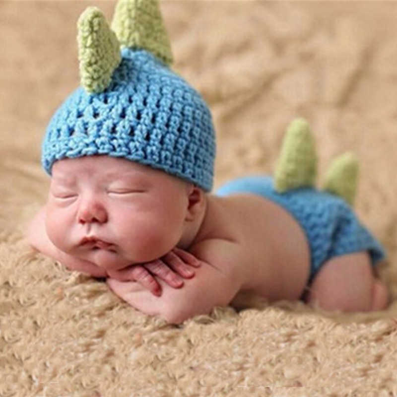 Newborn Photography Props Handmade Kintted Animal Cosplay Baby Costume Photo Props Clothing Suit