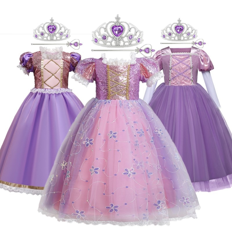 Princess Girls Disguise Costumes Children's Carnival Dress Up Party Dress Girl Princess Cosplay Dress Halloween Costumes fo