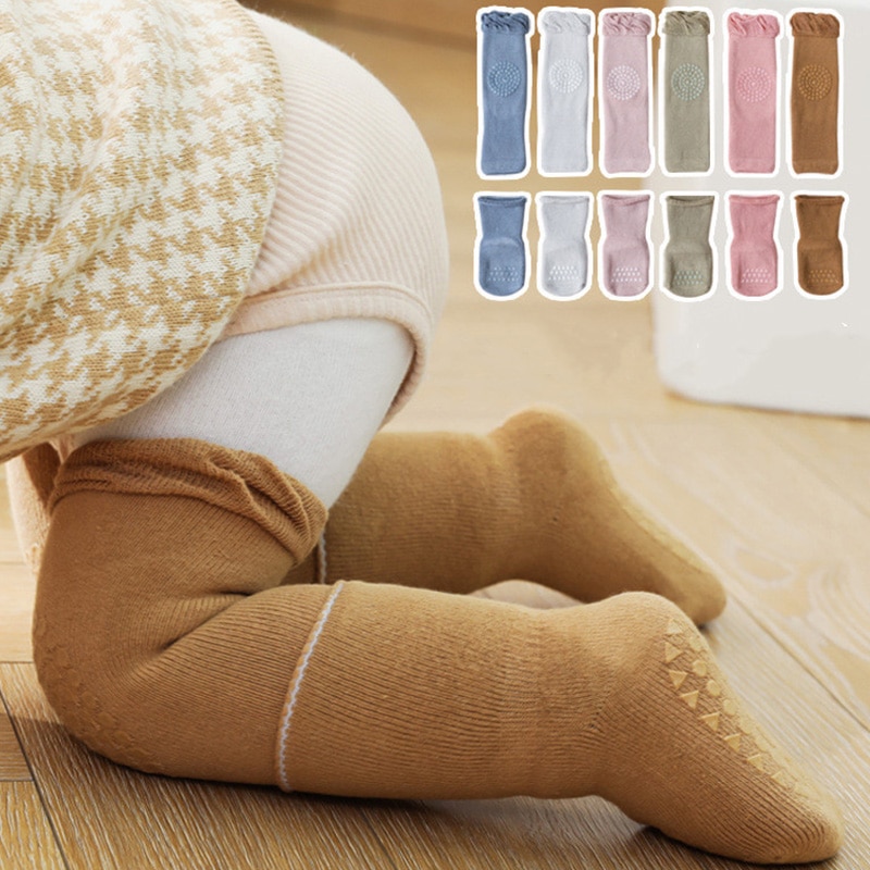 Autumn And Winter Baby Knee Pads Socks Set Protector for Girls Boy Slip Socks Kneecap Kid Crawling Safety Floor Socks Knee 0-3Y