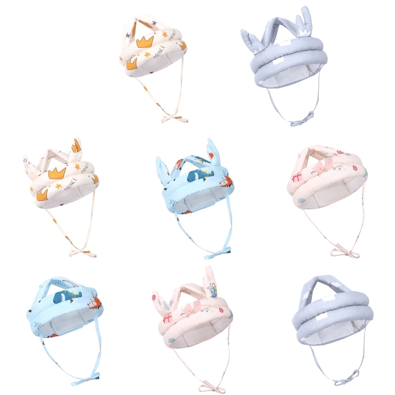 Q1FE Baby Anti-collision Protective Hat Safety Helmet Toddler Soft Comfortable Head Security Protection Hat Adjustable