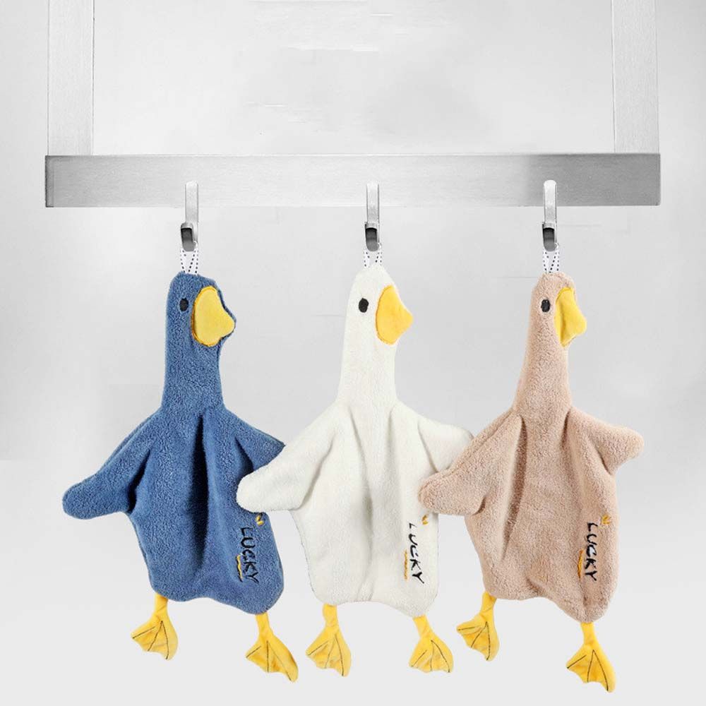 Cartoon Soft Thicken Hangable Kitchen Accessories Absorbent Wiping Rag Hand Towel Cleaning Cloth Handkerchief