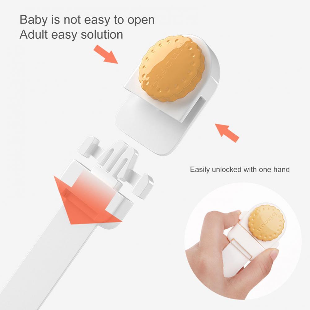 Drawer Security Lock Strong Stickiness Attractive Adjustable Child Safety Lock for Nursery Room