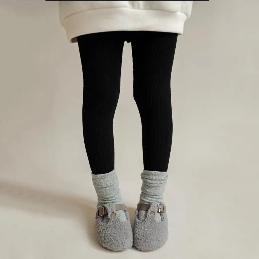 New Spring and Autumn Girls Slim Leggings Children's Casual Pants Little Girls Baby Fashion Tight Trousers