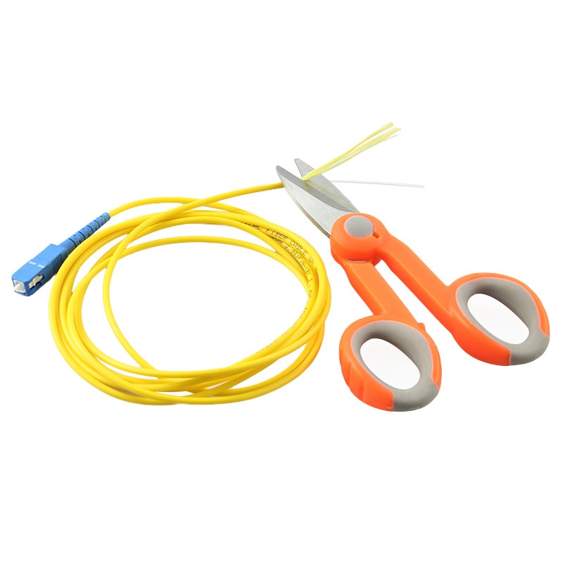 Kevlar Fiber Scissors Shears Comfortable Fiber Pigtail Jumper Tool for Optical Fiber Cut Electrical Wire Coax Cable FreeShipping