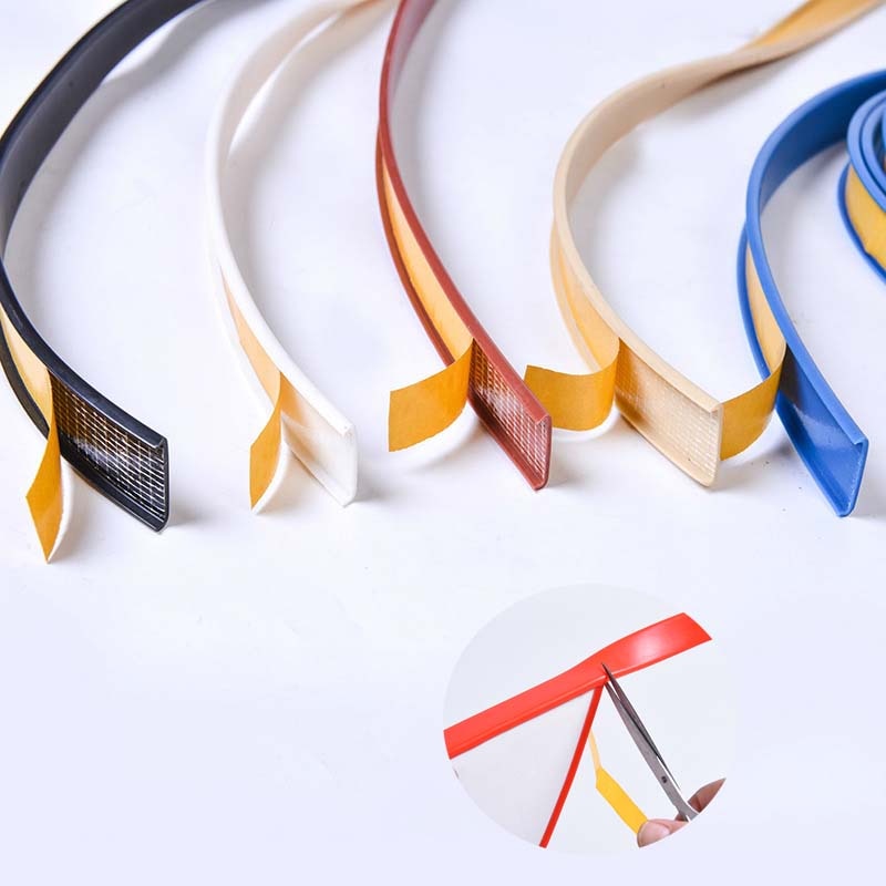 1M PVC Adhesive Edge Banding Tape Seal Strip Cabinet Table Edge Corner Protector Baby Safety Care Cabinets Bumper Strip
