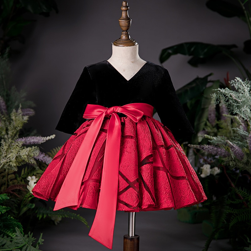 Baby Dress Spanish vintage court dress for infant elegant Wedding Dresses tutu princess 1st birthday party Flower Girl Dress